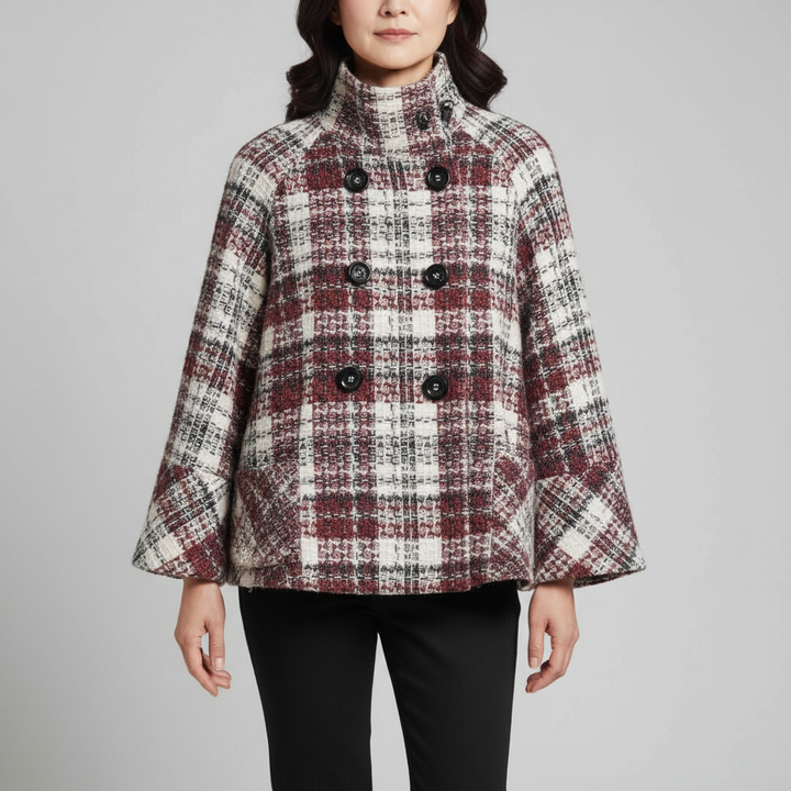 Beatrice | Plaid Cape Jacket
