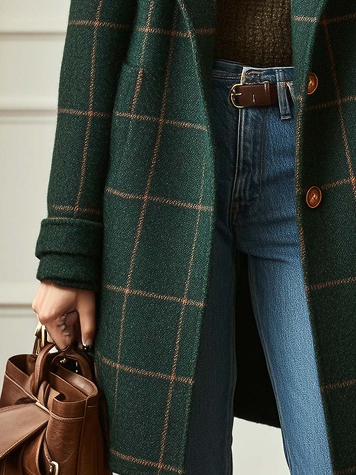 Catherine | Classic Plaid Winter Coat